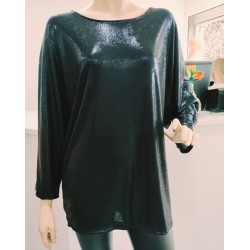 Blusa brillo color negro...