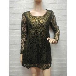 Vestido corto bordado...