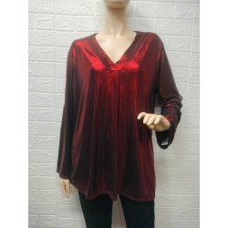 Blusa brillo efecto piel...