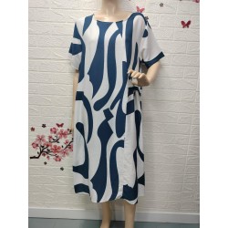 Vestido estampado cuello...