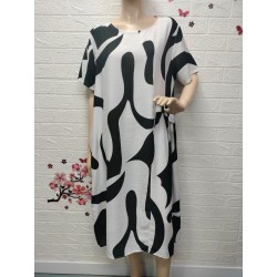 Vestido estampado cuello...