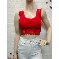 Top de encaje sexy,Talla...