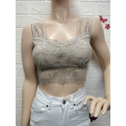 Top de encaje sexy,Talla...