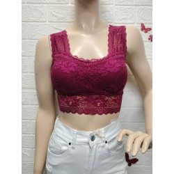 Top de encaje sexy,Talla...