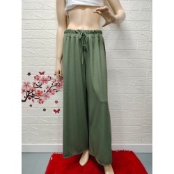 Pantalón ancho con goma en...