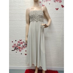 Vestido de manga sisa con...