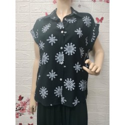 Camisa Blusa estampada con...