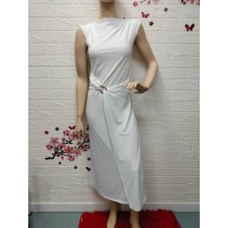 Vestido con elástico largo...