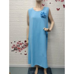 Vestido largo sin mangas...