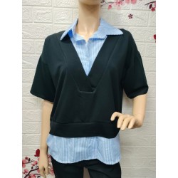 Top camiseta elegante,Talla...
