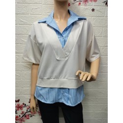 Top camiseta elegante,Talla...