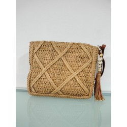 Bandolera bolso de rafia