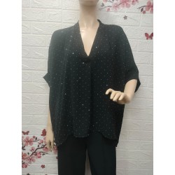 Blusa murciélago con...