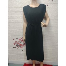 Vestido  plisado detalle de...