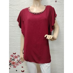 Camiseta tipo blusa con...
