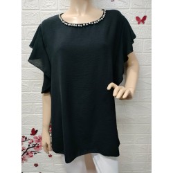 Camiseta tipo blusa con...
