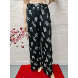 Pantalón estampado goma en...