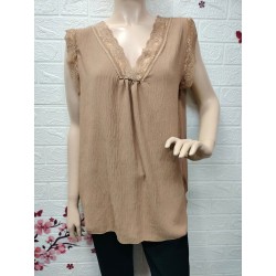 Blusa lencera tela ligera...