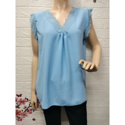 Blusa lencera tela ligera...