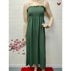 Vestido largo  de tirantes...
