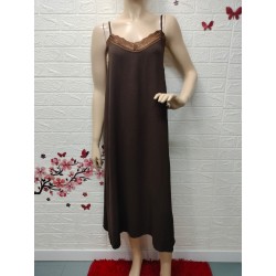 Vestido lencero largo,Talla...