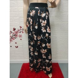 Falda larga estampada con...