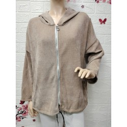 Chaqueta con capucha de...