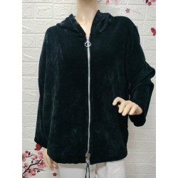 Chaqueta con capucha de...