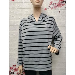 Sudadera con capucha rayas...