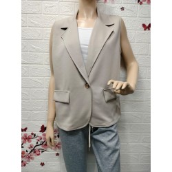 Chaleco blazer sin...