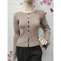 suéter de manga larga con...