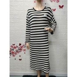 Vestido largo manga larga...