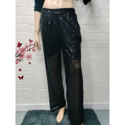 Pantalón ligero brillo con...