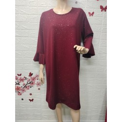 Vestido de manga tres...