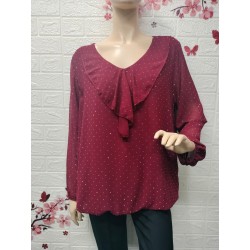 Blusa de manga larga con...