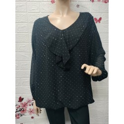 Blusa de manga larga con...