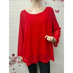 Blusa de manga larga con un...