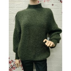 Suéter de punto de manga...
