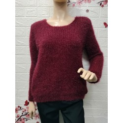 Suéter de punto peludo de...