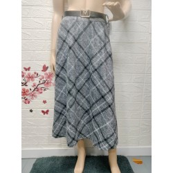 Falda larga a cuadros con...