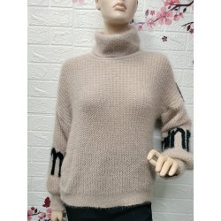 Suéter de cuello alto  de...