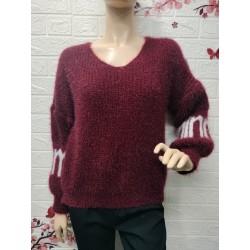 Suéter oversize de punto...