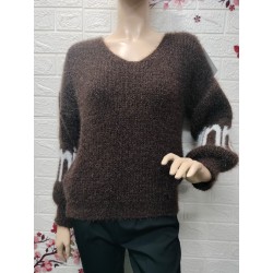 Suéter oversize de punto...