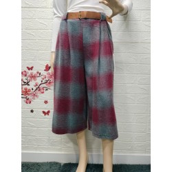 Pantalón de cuadros holgado...