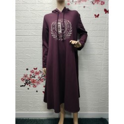 Vestido tipo sudadera con...