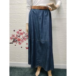 Falda vaquera larga,...