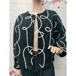 Chaqueta tipo gilet bouclé...