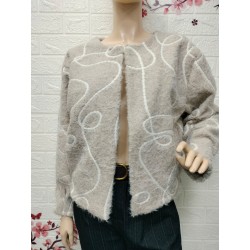 Chaqueta tipo gilet bouclé...