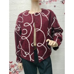 Chaqueta tipo gilet bouclé...