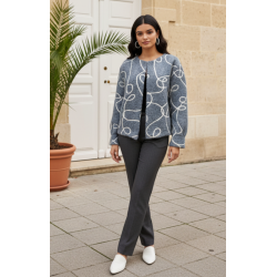 Chaqueta tipo gilet bouclé...